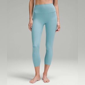 Lululemon Align High-Rise Crop 23” with Pockets - Size 2 - Tidal Teal yoga barre